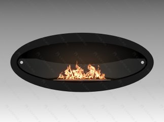 Настенный биокамин Lux Fire Эллипс 1200