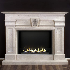 Биокамин в мраморном портале Firezo Velluto, стандарт