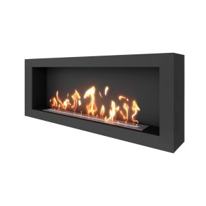 Биокамин SteelHeat WALL ONE 1400 черный