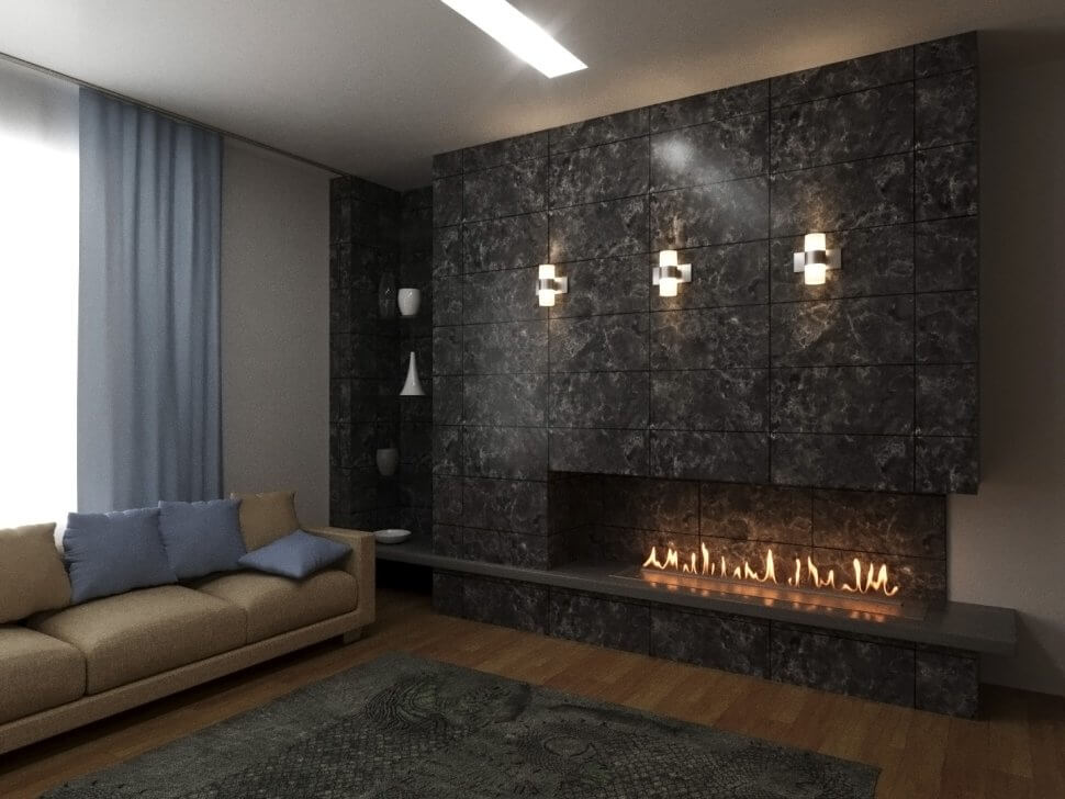 Автоматический биокамин Lux Fire Smart Flame 1500 RC INOX