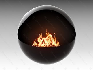 Настенный биокамин Lux Fire Блэк Джек
